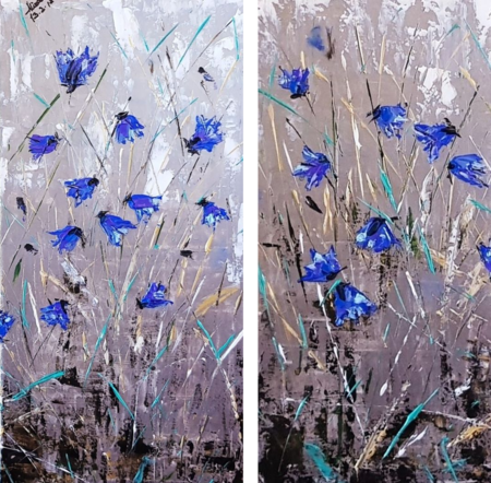 ArteDiAlina.com painting: Loving blue (duo)